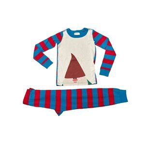 Hanna Andersson Stripe Gnome Organic PJ's sz 5